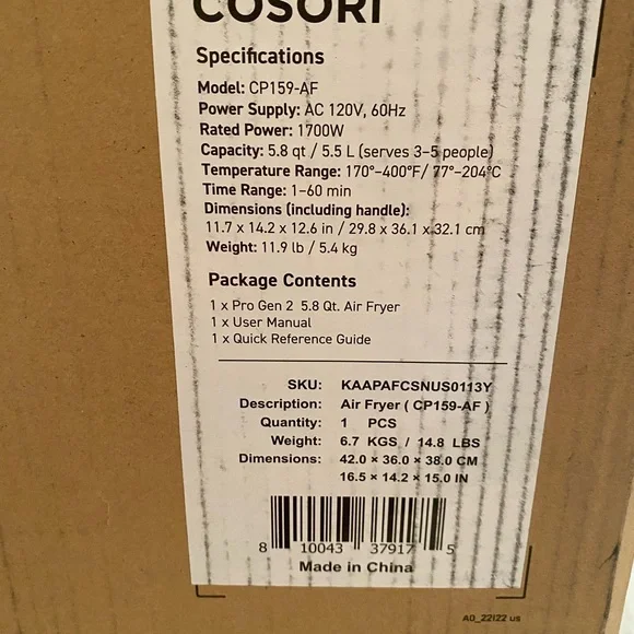 Bnwt Air Fryer - red - Picture 2 of 4